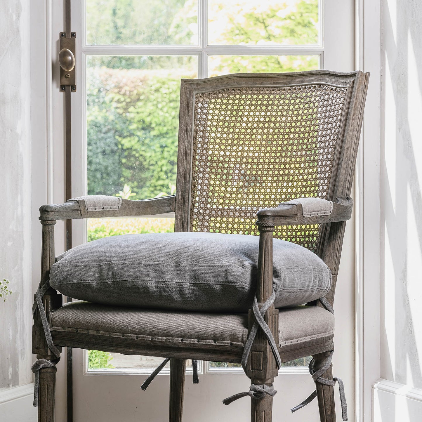Marlborough Carver Dining Chair with Rock Grey Cushion