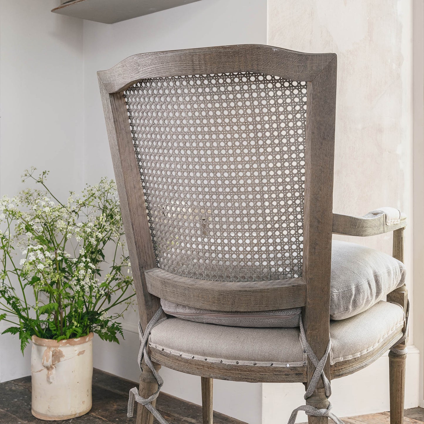 Marlborough Carver Dining Chair with Rock Grey Cushion