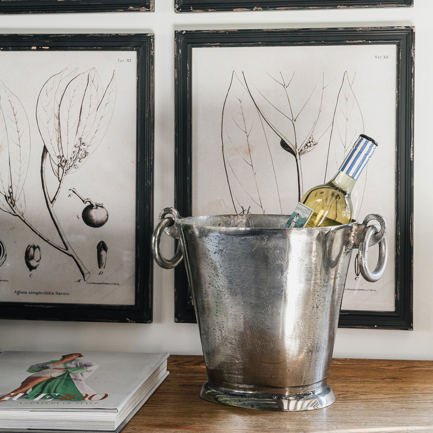 Smithfield Tapered Wine Cooler with Ring Handles
