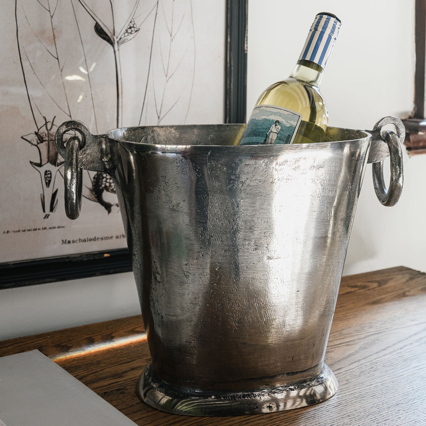 Smithfield Tapered Wine Cooler with Ring Handles