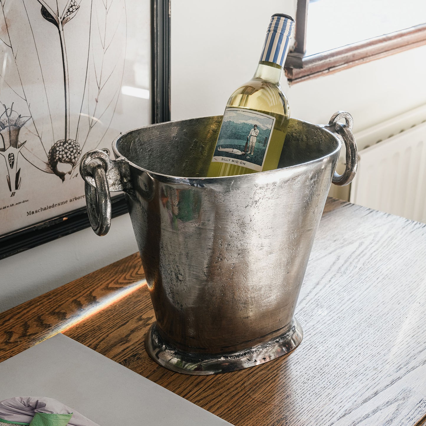 Smithfield Tapered Wine Cooler with Ring Handles